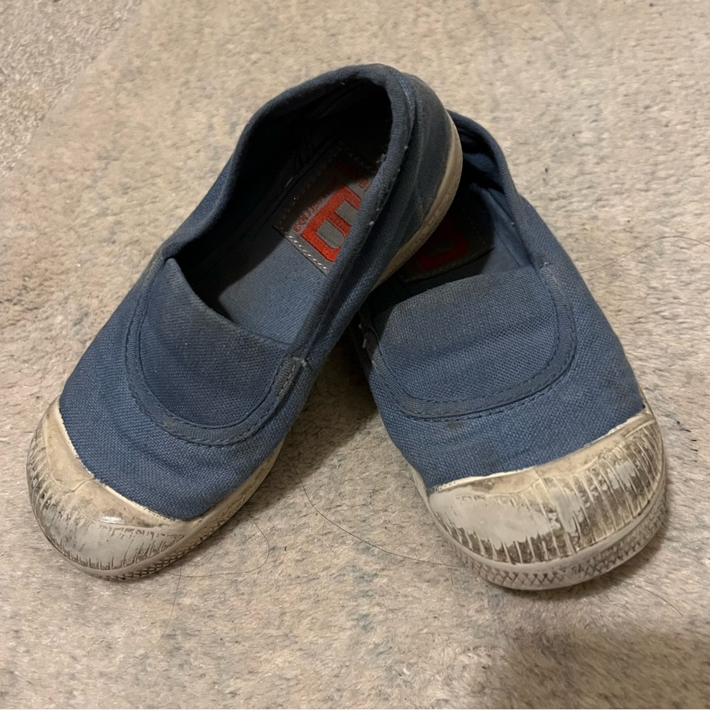 Mid blue Bensimon Slip On Tennis Shoe- Used play condition